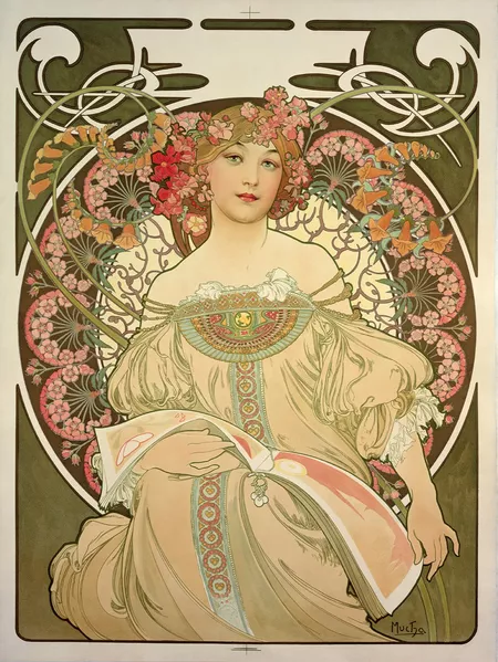 painter who designed art nouveau posters