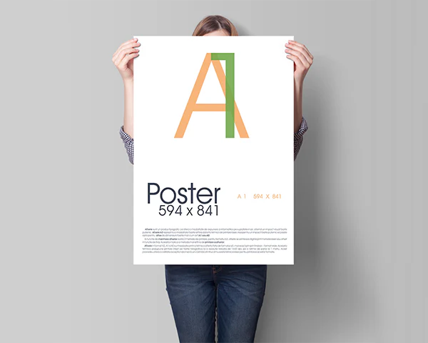 what is a1 poster size